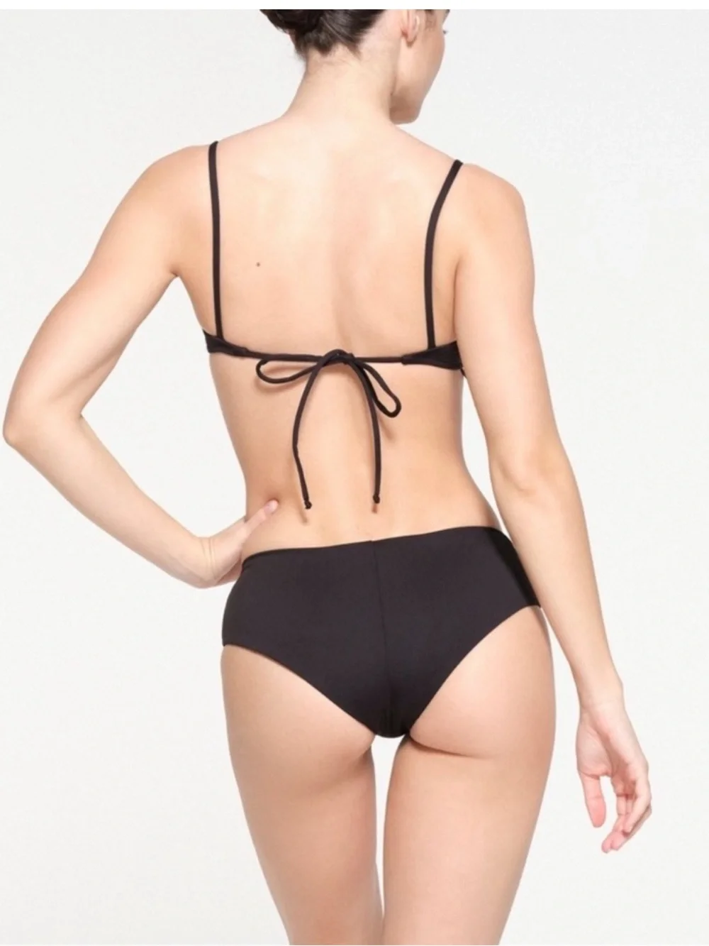 Skims Signature Swim Hipster Bottoms Onyx Large
